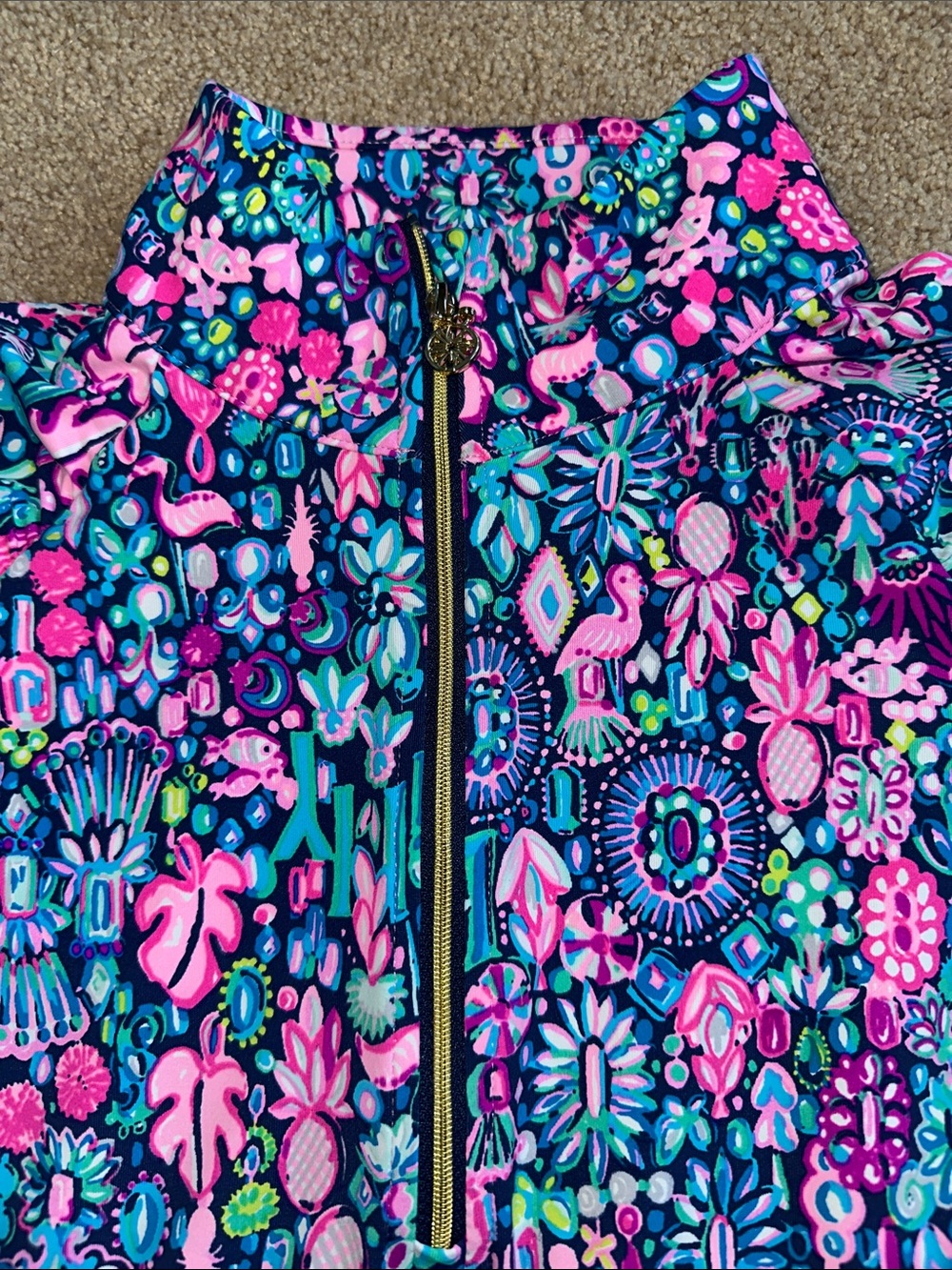 Lilly Pulitzer 1/4 zip long sleeve - Picture 3 of 8